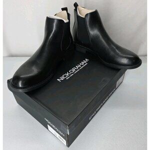 Nick Graham Black Nigel Ankle Boot Mens Size 8.5 New in the Box